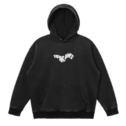 Up In Flames Hoodie Snow Wash (1)