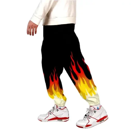 Up In Flames Joggers Black (2)